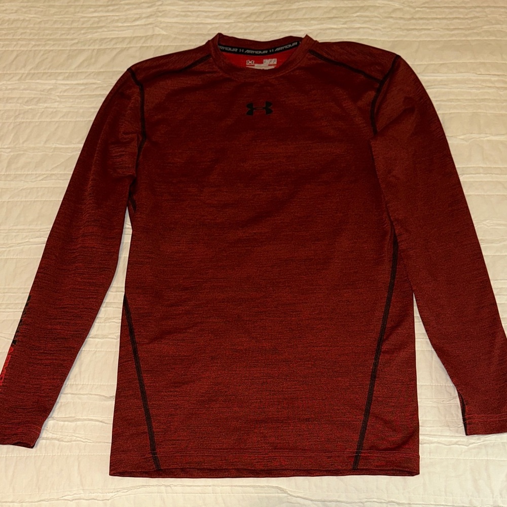 UNDER ARMOUR Mens Warm Long Sleeve Shirt Size M